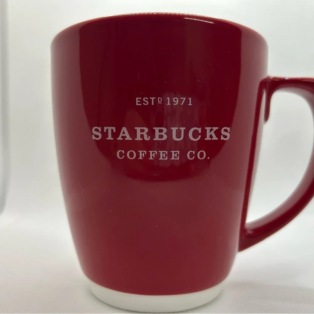 Starbucks 2007 Bold Red Mug with Logo - Picture 3 of 6